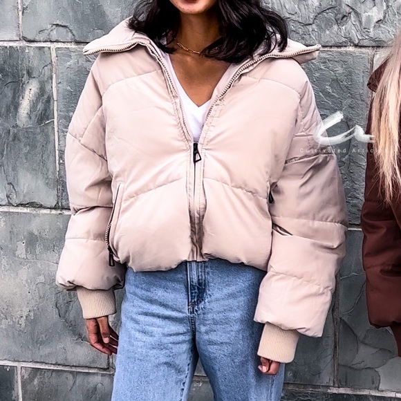 ZARA Puffer Jacket - Cream - Picture 2 of 3